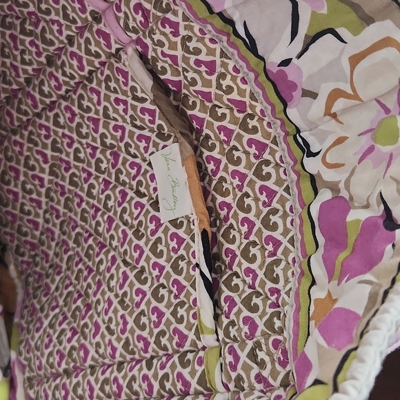 Vera Bradley floral shulder bag purse  side pocket side zip - Picture 9 of 13